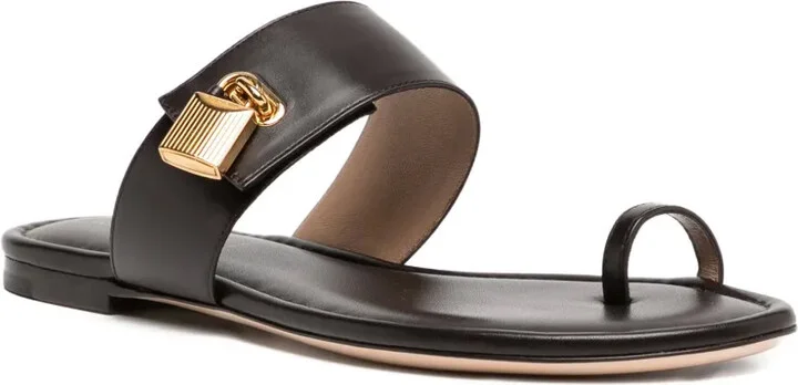 Espresso flat sandals - Image 2
