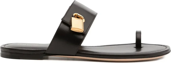 Espresso flat sandals