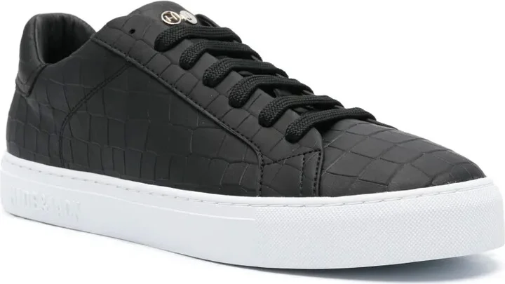 Essence crocodile-embossed leather sneakers - Image 2
