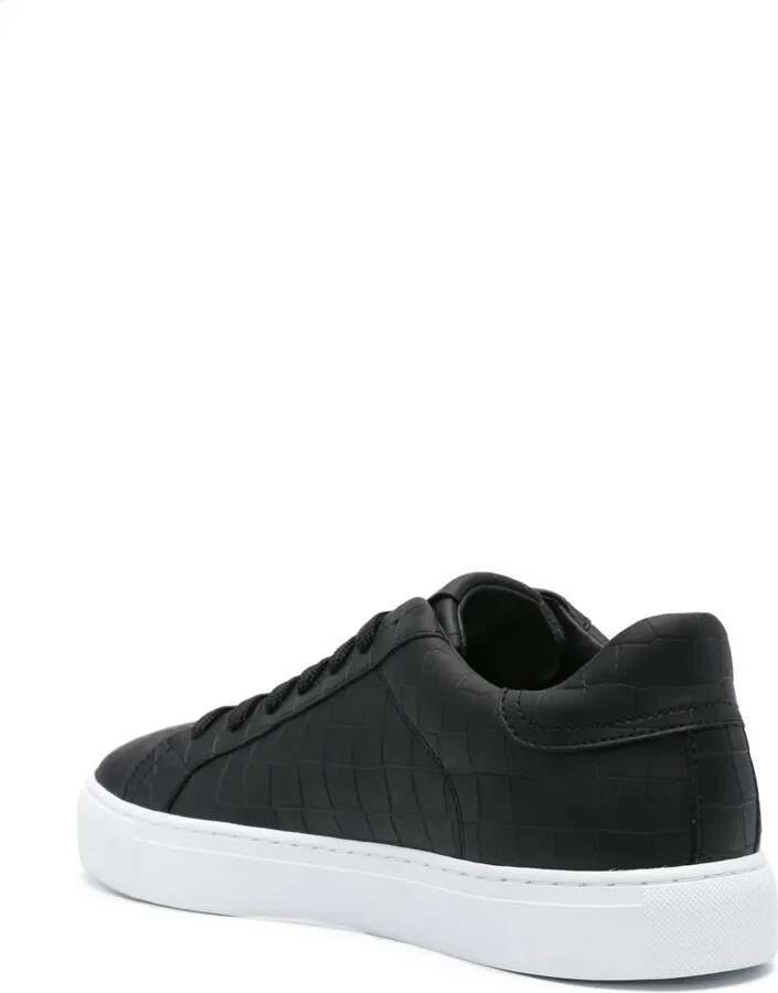 Essence crocodile-embossed leather sneakers - Image 3