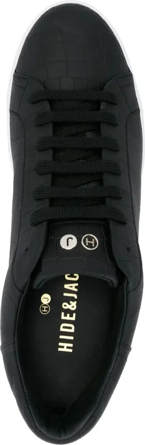 Essence crocodile-embossed leather sneakers - Image 4