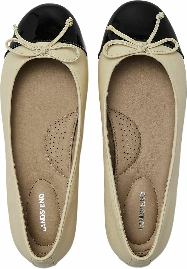 Essential Leather Cap Toe Ballet Flats