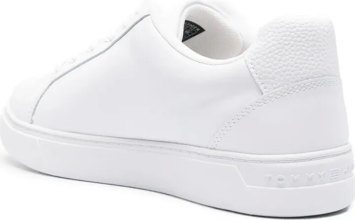 Essential tape-detail leather sneakers - Image 3