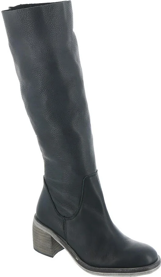 Essential Womens Leather Solid Knee-High Boots