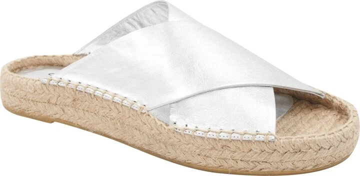 Estelle Espadrille Platform Slide Sandal