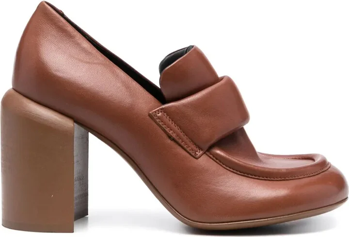 Esther 018 leather 90mm pumps