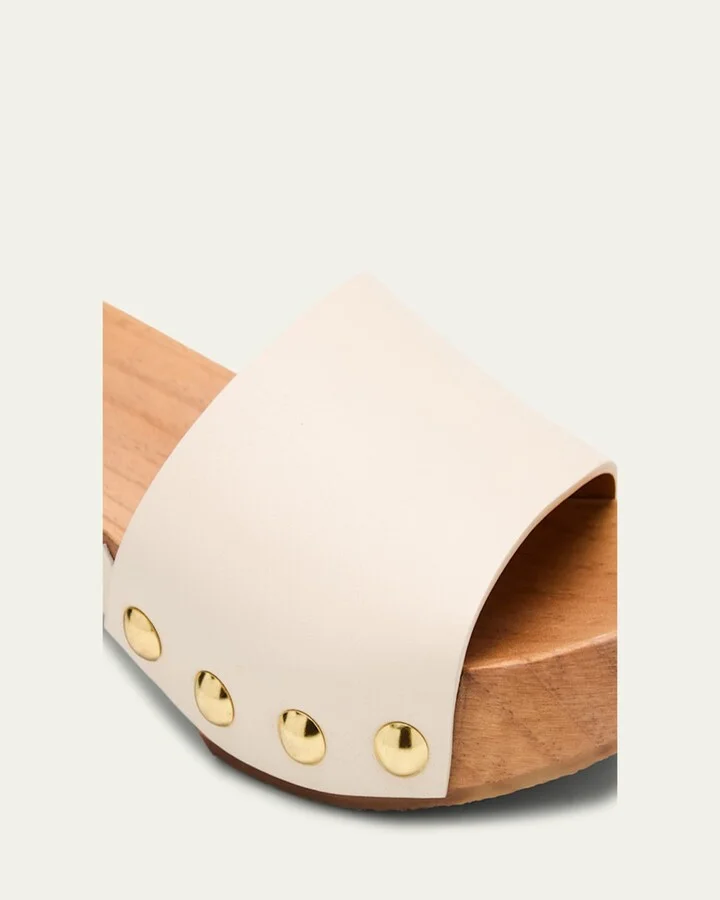 Esti Leather Ankle-Strap Clog Sandals - Image 2
