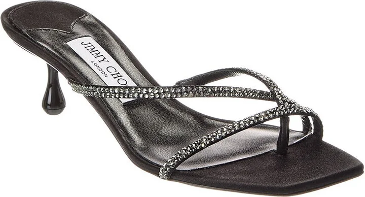Etana Mule 50 Satin & Leather Sandal