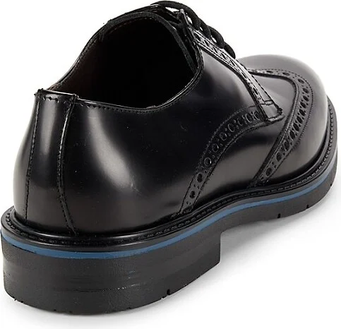 Ethan Brogue Leather Derby Shoes - Image 3