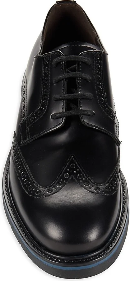 Ethan Brogue Leather Derby Shoes - Image 5