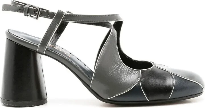 Ethel 65mm crossover-strap pumps