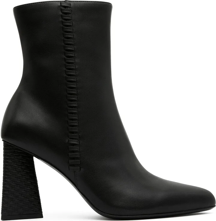 Ether Whipstitch Short Boot In Colour Black Size 35
