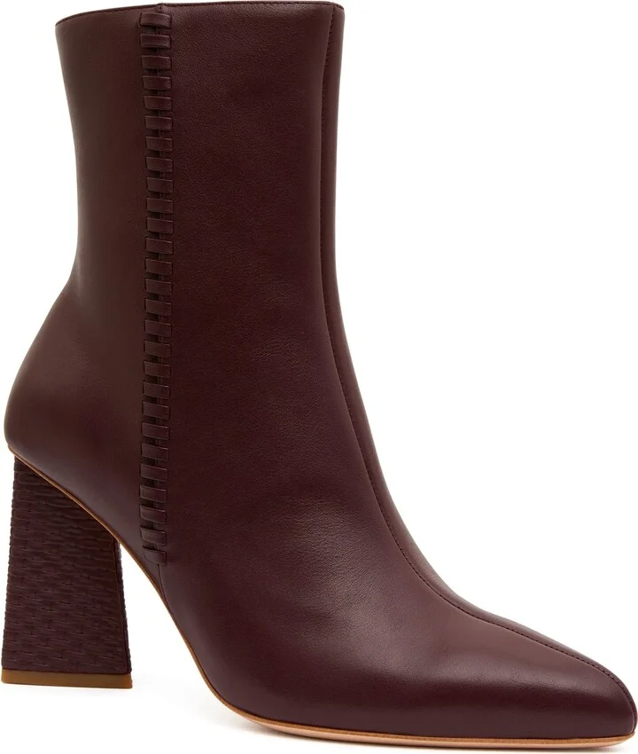Ether Whipstitch Short Boot In Colour Mahogany Red Size 35 - Image 3