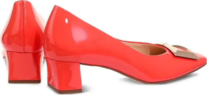 Etienne patent-leather block-heel pumps - Image 3