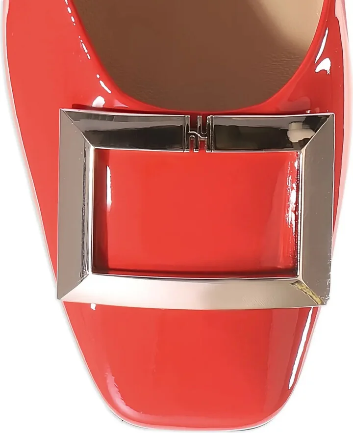 Etienne patent-leather block-heel pumps - Image 5