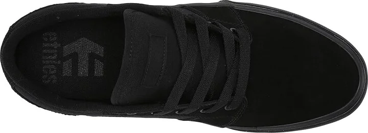 etnies Barge LS Men's Skate Shoes Black/Black/Black : 6 D - Medium, Canvas/Suede - Image 3