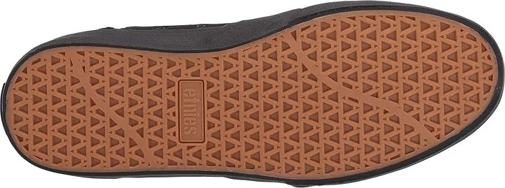 etnies Barge LS Men's Skate Shoes Black/Black/Black : 6 D - Medium, Canvas/Suede - Image 4