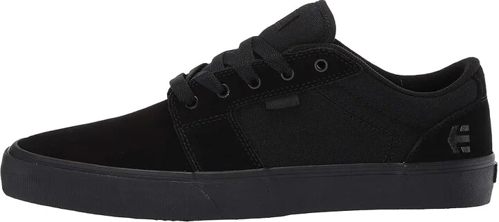 etnies Barge LS Men's Skate Shoes Black/Black/Black : 6 D - Medium, Canvas/Suede - Image 7
