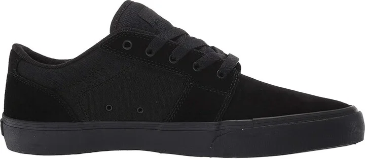 etnies Barge LS Men's Skate Shoes Black/Black/Black : 6 D - Medium, Canvas/Suede - Image 8