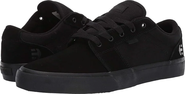 etnies Barge LS Men's Skate Shoes Black/Black/Black : 6 D - Medium, Canvas/Suede