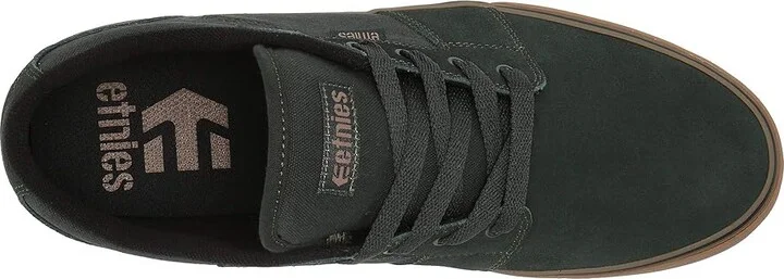 etnies Barge LS Men's Skate Shoes Green/Gum : 8 D - Medium, Canvas/Suede - Image 3