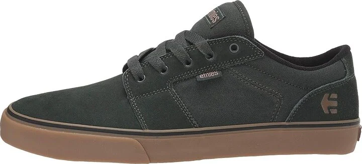 etnies Barge LS Men's Skate Shoes Green/Gum : 8 D - Medium, Canvas/Suede - Image 7