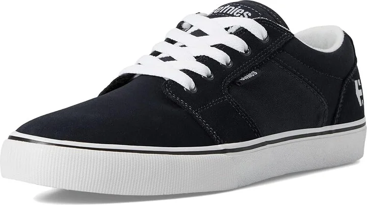 etnies Barge LS Men's Skate Shoes White/Blue/Gum : 10 D - Medium, Canvas/Suede - Image 10