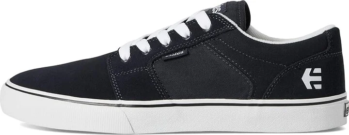etnies Barge LS Men's Skate Shoes White/Blue/Gum : 10 D - Medium, Canvas/Suede - Image 11