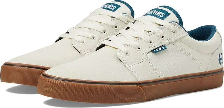 etnies Barge LS Men's Skate Shoes White/Blue/Gum : 10 D - Medium, Canvas/Suede