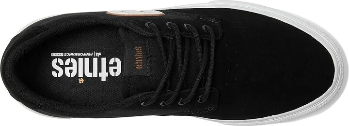 etnies Barge Plus Men's Shoes Black/White : 7 D - Medium, Canvas/Suede - Image 2