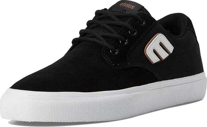 etnies Barge Plus Men's Shoes Black/White : 7 D - Medium, Canvas/Suede - Image 5