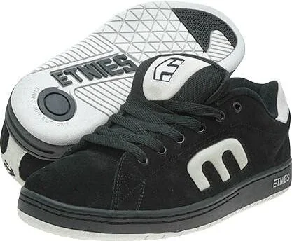 etnies Callicut Men's Shoes Black/White/Black : 8 D - Medium, Leather