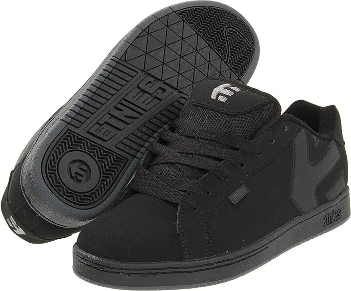 etnies Fader Men's Skate Shoes Black Dirty Wash : 10 D - Medium, Suede