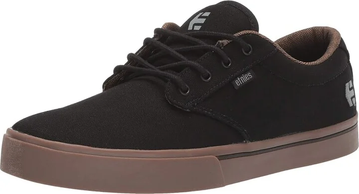 etnies Jameson 2 Eco Men's Skate Shoes (Vegan) Black/Charcoal/Gum : 5 D - Medium, Canvas - Image 2