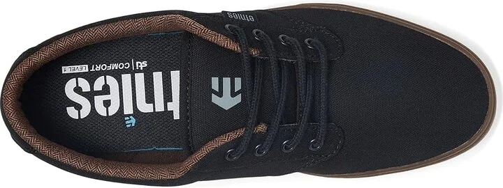 etnies Jameson 2 Eco Men's Skate Shoes (Vegan) Black/Charcoal/Gum : 5 D - Medium, Canvas - Image 3