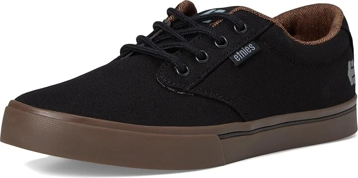 etnies Jameson 2 Eco Men's Skate Shoes (Vegan) Black/Charcoal/Gum : 5 D - Medium, Canvas - Image 6
