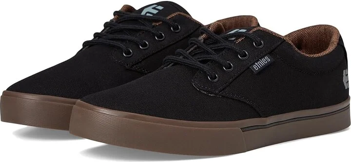 etnies Jameson 2 Eco Men's Skate Shoes (Vegan) Black/Charcoal/Gum : 5 D - Medium, Canvas