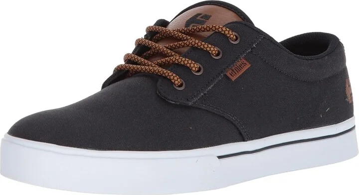 etnies Jameson 2 Eco Men's Skate Shoes (Vegan) Navy/Tan/White : 5 D - Medium, Canvas - Image 2