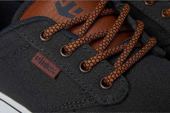etnies Jameson 2 Eco Men's Skate Shoes (Vegan) Navy/Tan/White : 5 D - Medium, Canvas - Image 8