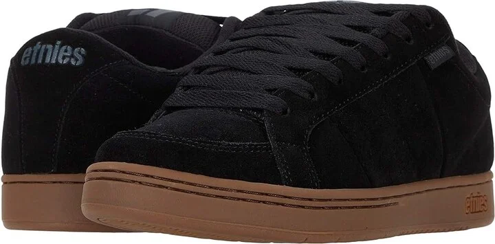 etnies Kingpin Men's Skate Shoes Black/Dark Grey/Gum : 5 D - Medium, Leather