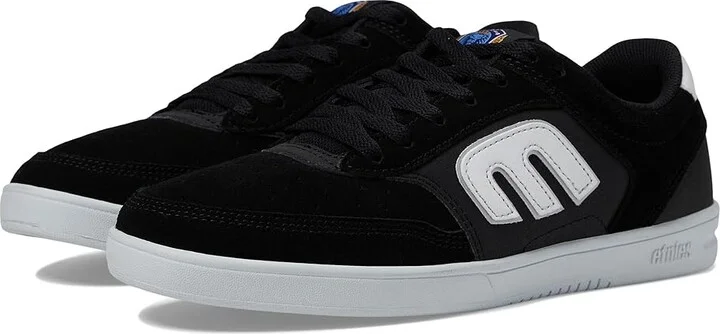 etnies The Aurelien Men's Skate Shoes Black/White : 10 D - Medium, Suede/Synthetic
