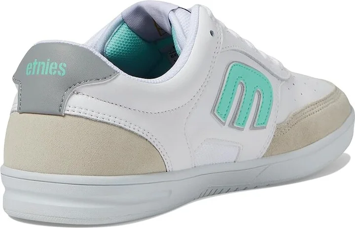 etnies The Aurelien Men's Skate Shoes White/Mint : 9.5 D - Medium, Suede/Synthetic - Image 4