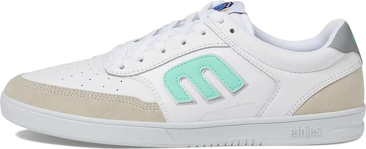 etnies The Aurelien Men's Skate Shoes White/Mint : 9.5 D - Medium, Suede/Synthetic - Image 6