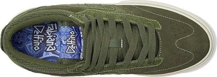 etnies Windrow Vulc Mid Men's Shoes Green : 8 D - Medium, Leather/Textile - Image 2