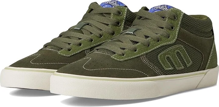 etnies Windrow Vulc Mid Men's Shoes Green : 8 D - Medium, Leather/Textile