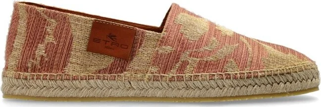 Etro Paisley-Print Round Toe Espadrilles