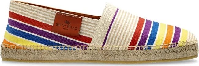 Etro Striped Slip-On Espadrilles