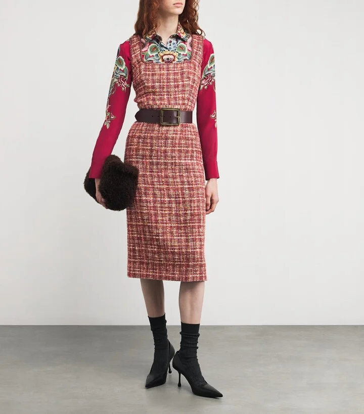 Etro Tweed Tailored Midi Dress - Image 2