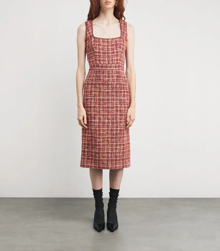 Etro Tweed Tailored Midi Dress - Image 3