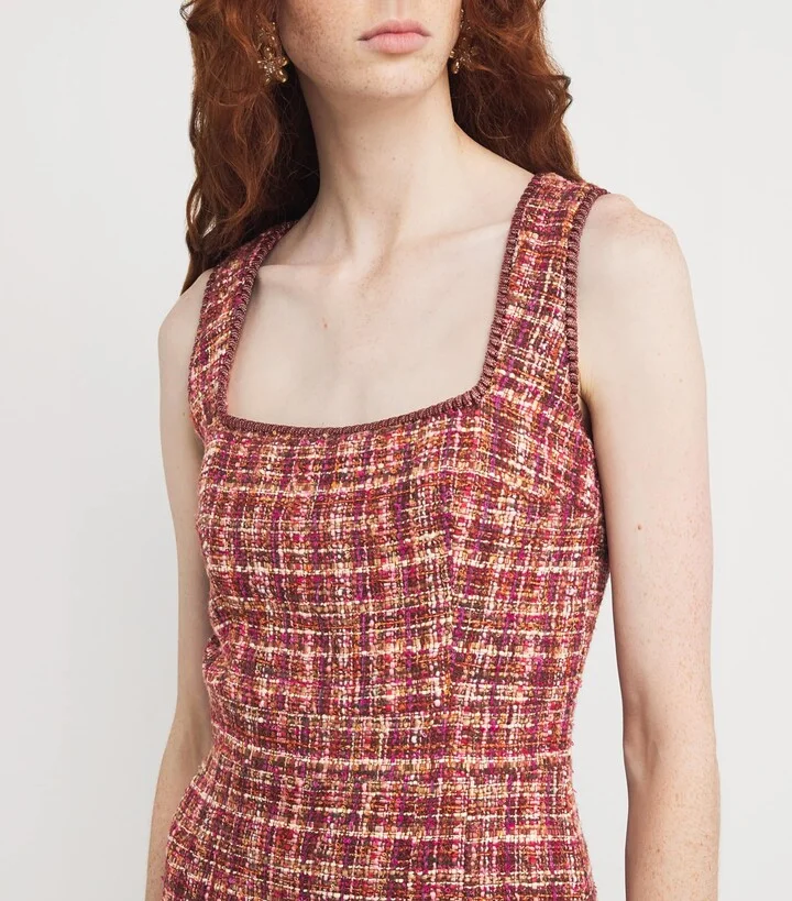 Etro Tweed Tailored Midi Dress - Image 6